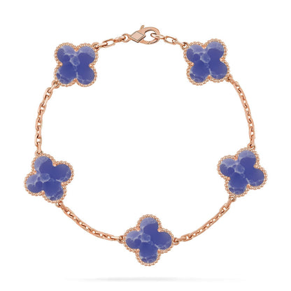 [⭐Hinora Jewelry]CLOVER 5 MOTIF BLUE VEINS BRACELET COLLECTION