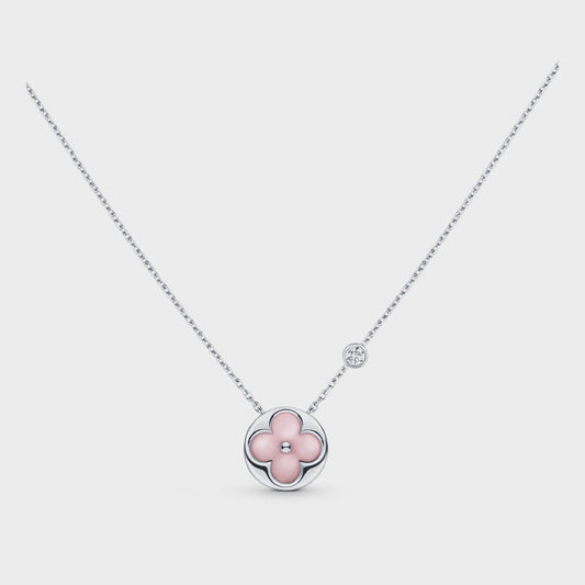[⭐Hinora Jewelry]SUN MOTIF PINK MOP SILVER BRACELET