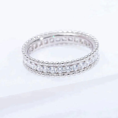[⭐Hinora Jewelry]PERLEE DIAMOND SILVER RING