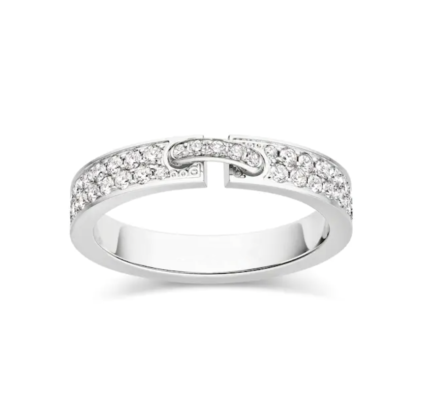 [⭐Hinora Jewelry]ALLIANCE LIENS VIDENCE PAVED DIAMOND 4MM RING