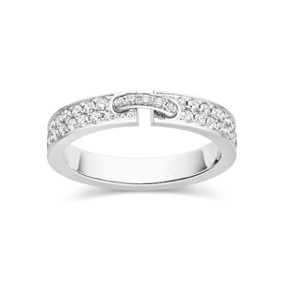 [⭐Hinora Jewelry]ALLIANCE LIENS VIDENCE PAVED DIAMOND 4MM RING