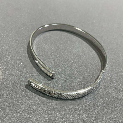 [⭐Hinora Jewelry]Move Noa Rose Gold Pavé Diamond Bangle Bracelet