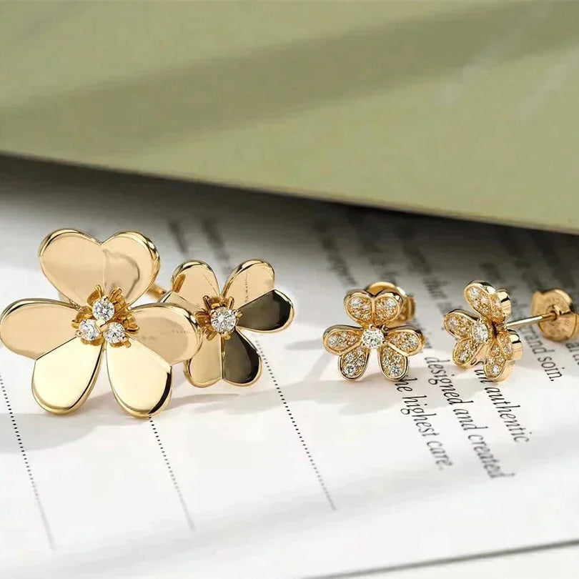 [⭐Hinora Jewelry]CLOVER COMOS GOLD DIAMOND RING