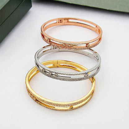 [⭐Hinora Jewelry]Move Romane pavé bangle
