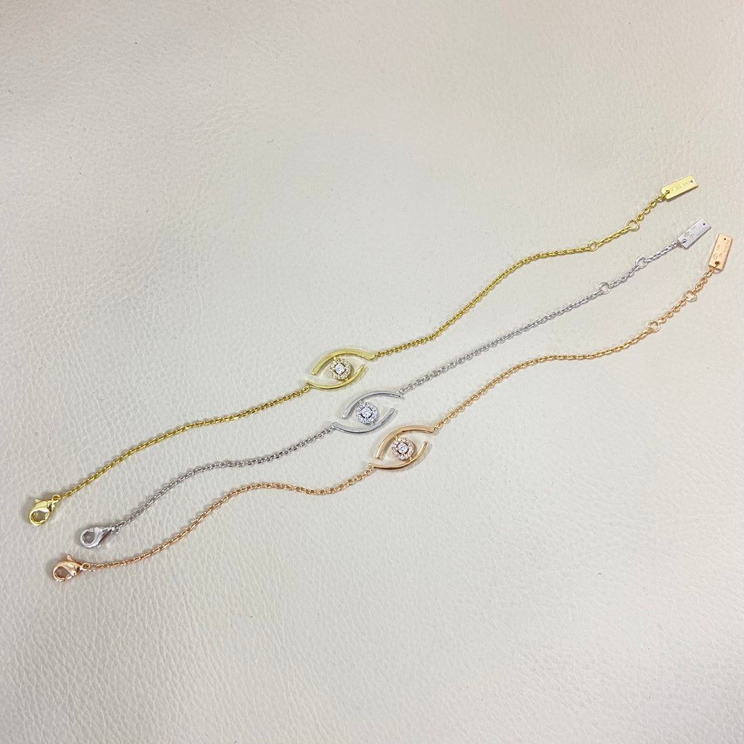 [⭐Hinora Jewelry]Demo Eye Pave-Set Diamond Bracelet