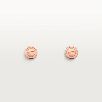 [⭐Hinora Jewelry]LOVE EARRINGS PINK GOLD 10MM