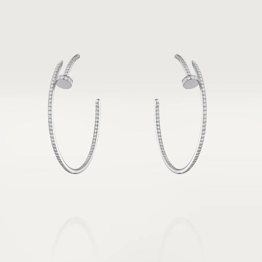[⭐Hinora Jewelry]JUSTE EARRINGS FULL DIAMONDS 1.8MM