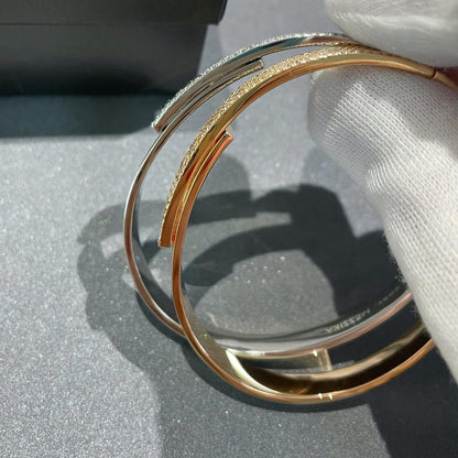 [⭐Hinora Jewelry]Move Noa Rose Gold Pavé Diamond Bangle Bracelet
