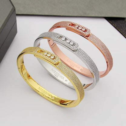 [⭐Hinora Jewelry]Move Noa Full Pavé Diamond Bangle Bracelet