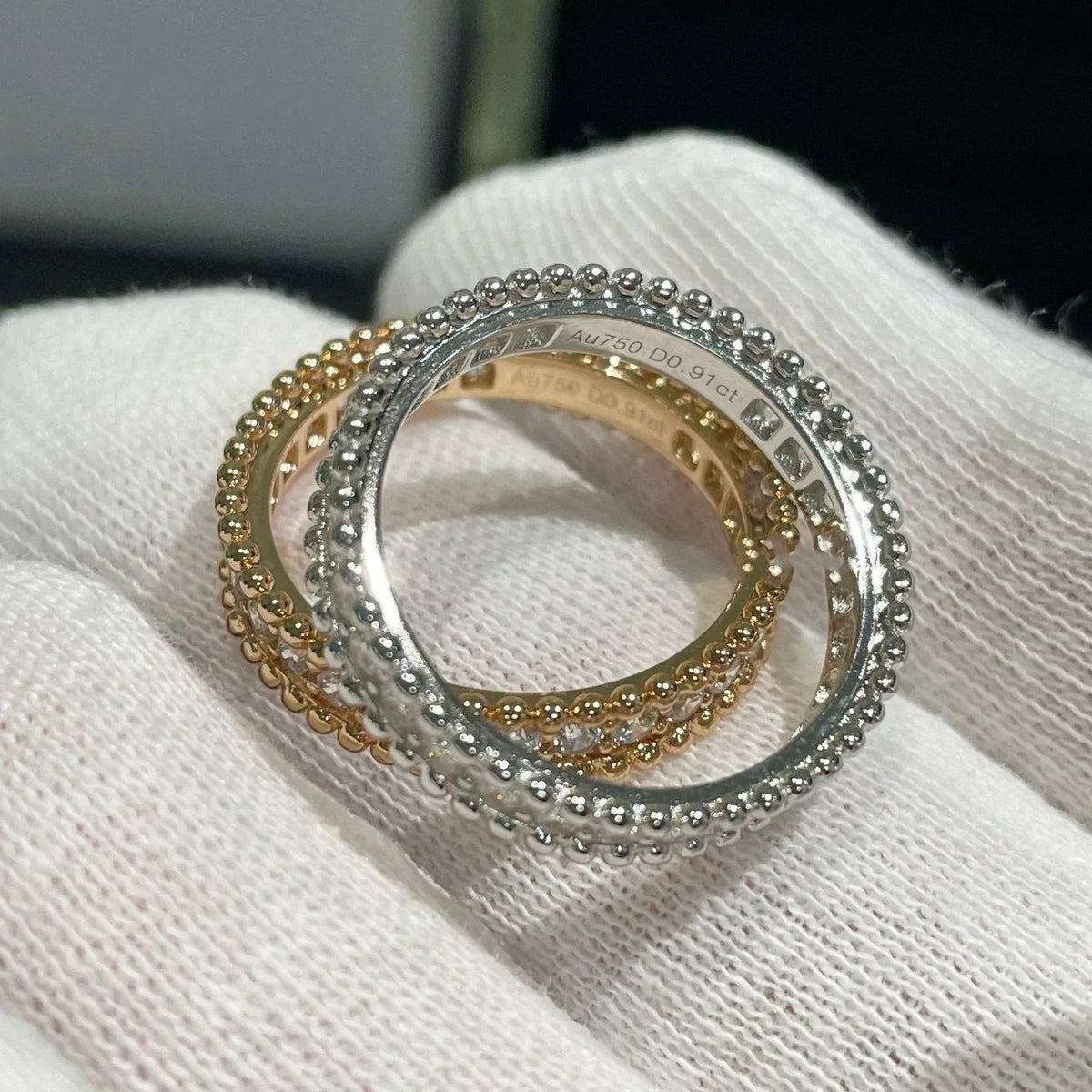 [⭐Hinora Jewelry]PERLEE DIAMOND SILVER RING