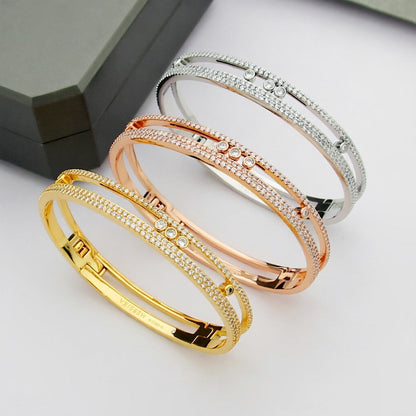 [⭐Hinora Jewelry]Move Romane pavé bangle