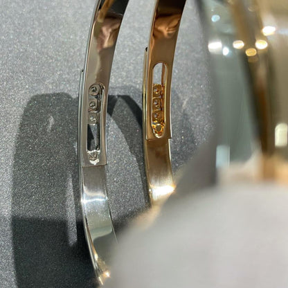 [⭐Hinora Jewelry]Move Noa Rose Gold Pavé Diamond Bangle Bracelet