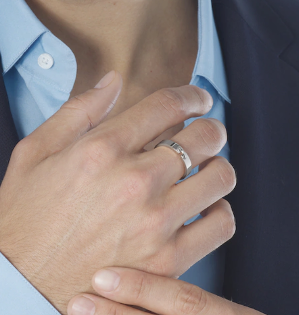 [⭐Hinora Jewelry]ALLIANCE LIENS VIDENCE 4MM RING