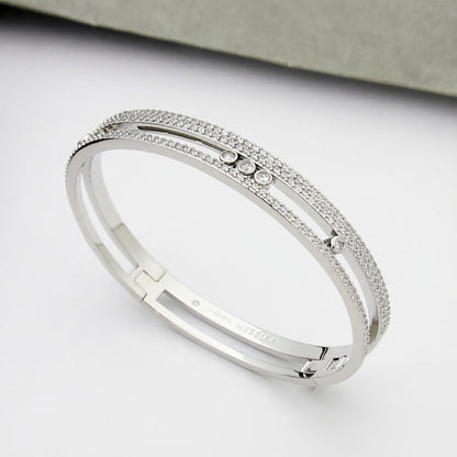 [⭐Hinora Jewelry]Move Romane pavé bangle