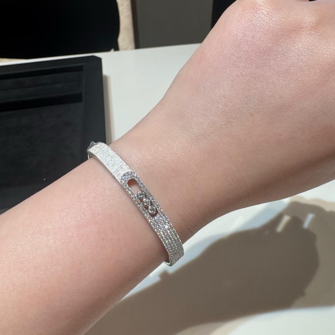 [⭐Hinora Jewelry]Move Noa Ciselé half pavé bangle