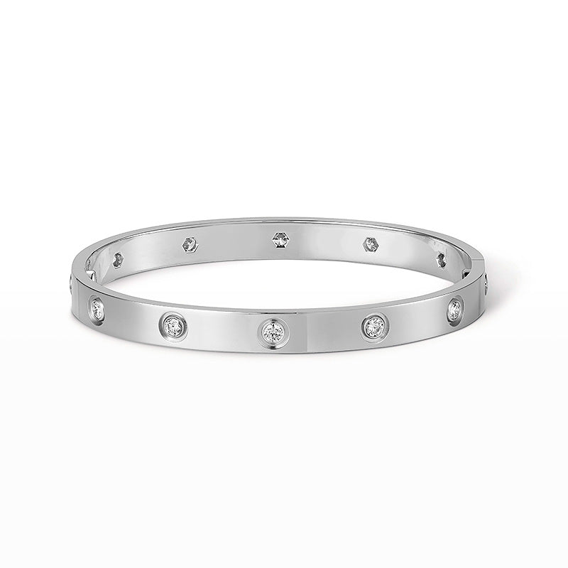 [⭐Hinora Jewelry]LOVE BRACELET 6.1MM 10 DIAMONDS