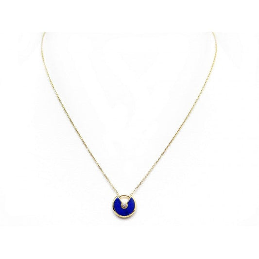 [⭐Hinora Jewelry]AMULETTE ROSE GOLD AGATE NECKLACE