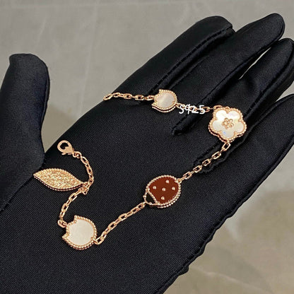 [⭐Hinora Jewelry]LUCKY SPRING 5 MOTIF BRACELET