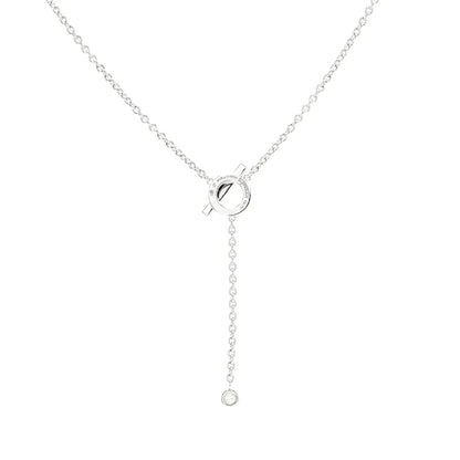 [⭐Hinora Jewelry]FINESSE SILVER DIAMOND NECKLACE