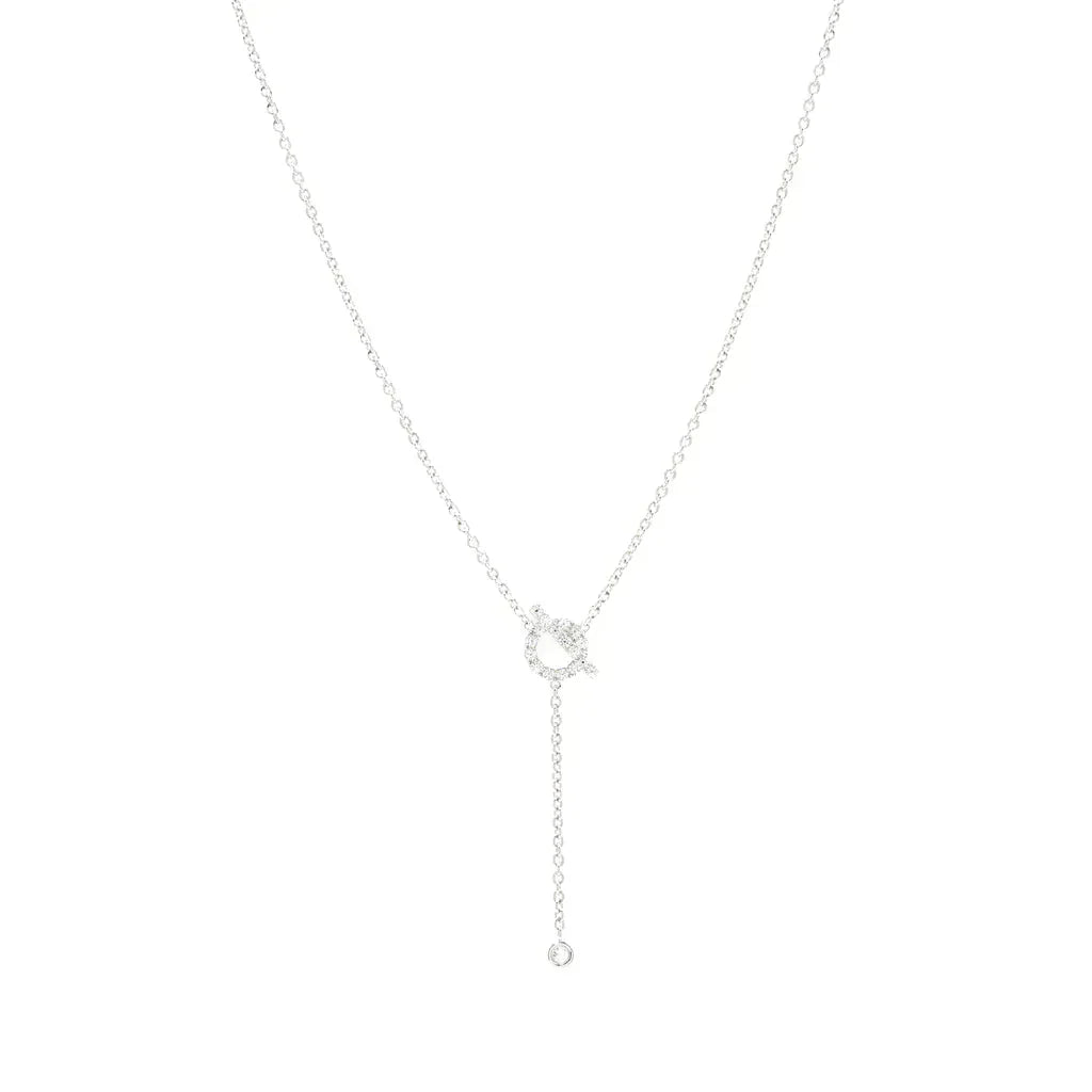 [⭐Hinora Jewelry]FINESSE SILVER DIAMOND NECKLACE