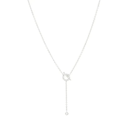 [⭐Hinora Jewelry]FINESSE SILVER DIAMOND NECKLACE