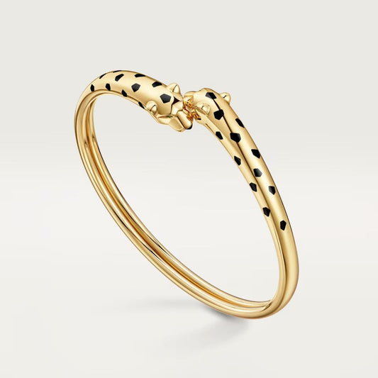 [⭐Hinora Jewelry]PANTHERE DOUBLE HEADED OPEN BRACELET