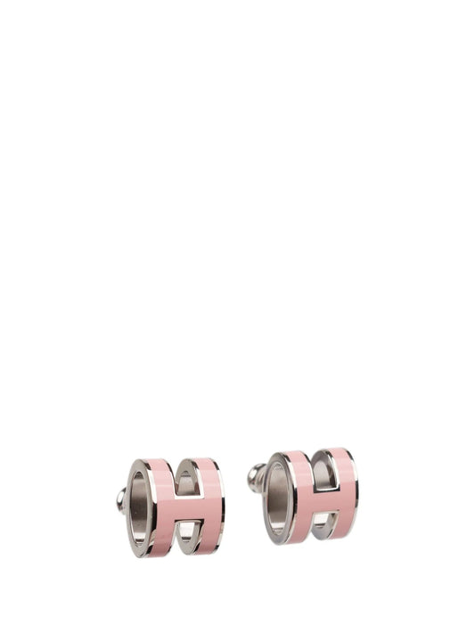 [⭐Hinora Jewelry]MINI POP H SILVER EARRINGS PINK