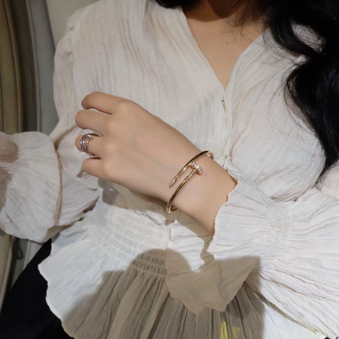[⭐Hinora Jewelry]JUSTE BRACELET 3.5MM DIAMONDS
