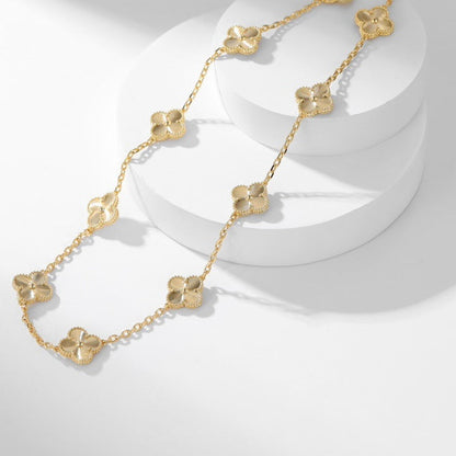 [⭐Hinora Jewelry]CLOVER 10 MOTIFS LASER NECKLACE