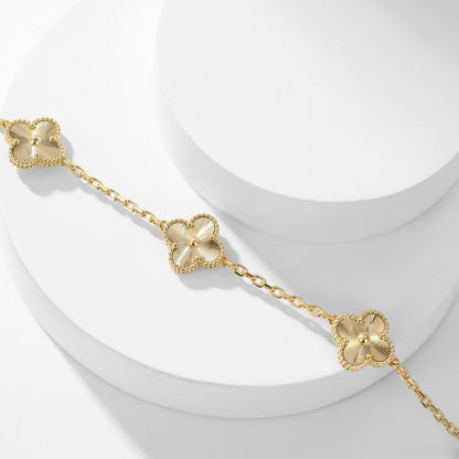 [⭐Hinora Jewelry]CLOVER 10 MOTIFS LASER NECKLACE