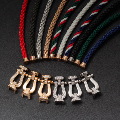 [⭐Hinora Jewelry]FORCE LARGE HORSESHOE FULL DIAMOND BRACELET GOLD