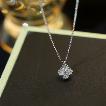 [⭐Hinora Jewelry]CLOVER MINI 9.5MM PENDANT DIAMOND NECKLACE