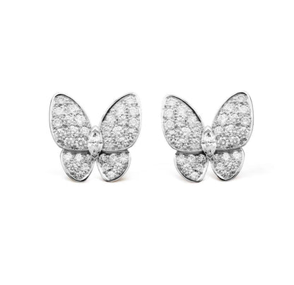 [⭐Hinora Jewelry]BUTTERFLY ALL DIAMOND EARRINGS