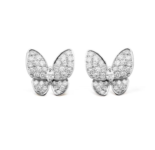[⭐Hinora Jewelry]BUTTERFLY ALL DIAMOND EARRINGS
