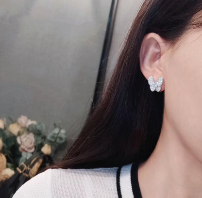 [⭐Hinora Jewelry]BUTTERFLY ALL DIAMOND EARRINGS