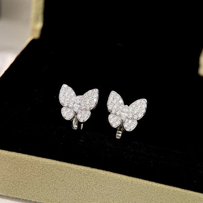 [⭐Hinora Jewelry]BUTTERFLY ALL DIAMOND EARRINGS