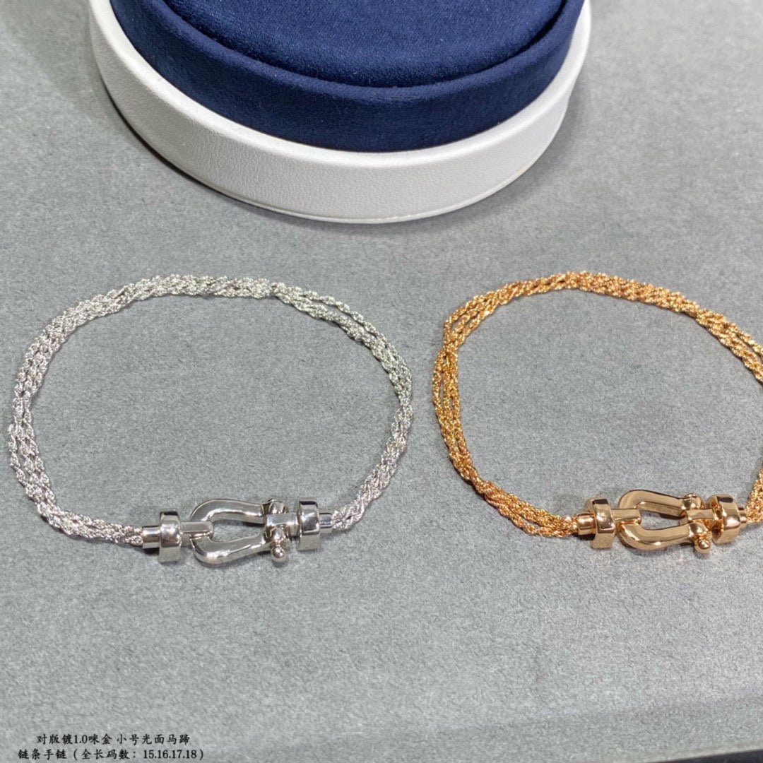[⭐Hinora Jewelry]FORCE SMALL HORSESHOE  DIAMOND CHAIN ROPE BRACELET