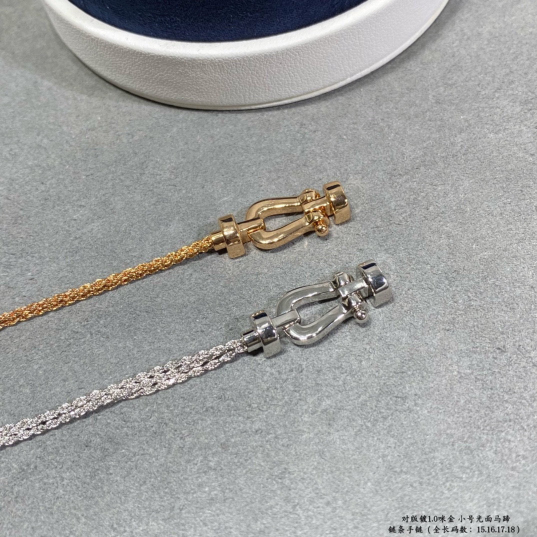 [⭐Hinora Jewelry]FORCE SMALL HORSESHOE  DIAMOND CHAIN ROPE BRACELET