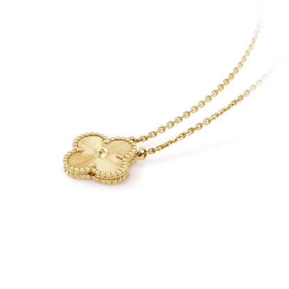 [⭐Hinora Jewelry]CLOVER 15MM LASER NECKLACE