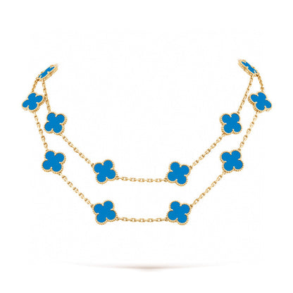 [⭐Hinora Jewelry]CLOVER 20 MOTIFS TURQUOISE GOLD