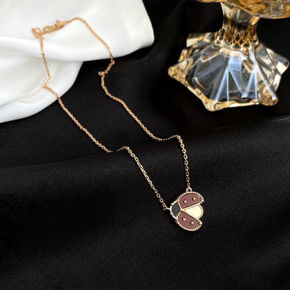 [⭐Hinora Jewelry]LUCKY  CARNELIANS LADYBUG NECKLACE