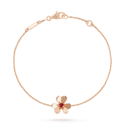 [⭐Hinora Jewelry]FRIVOLE GOLD FLOWER PINK MALACHITE BRACELET