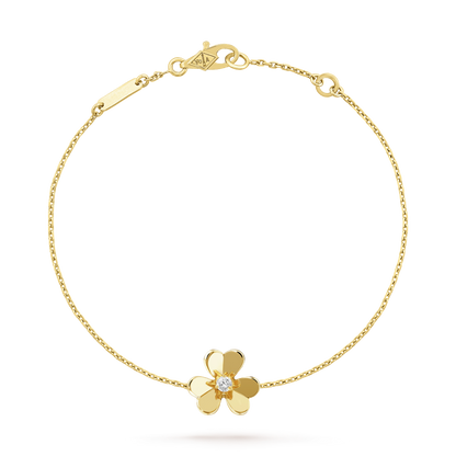 [⭐Hinora Jewelry]FRIVOLE GOLD FLOWER PINK MALACHITE BRACELET