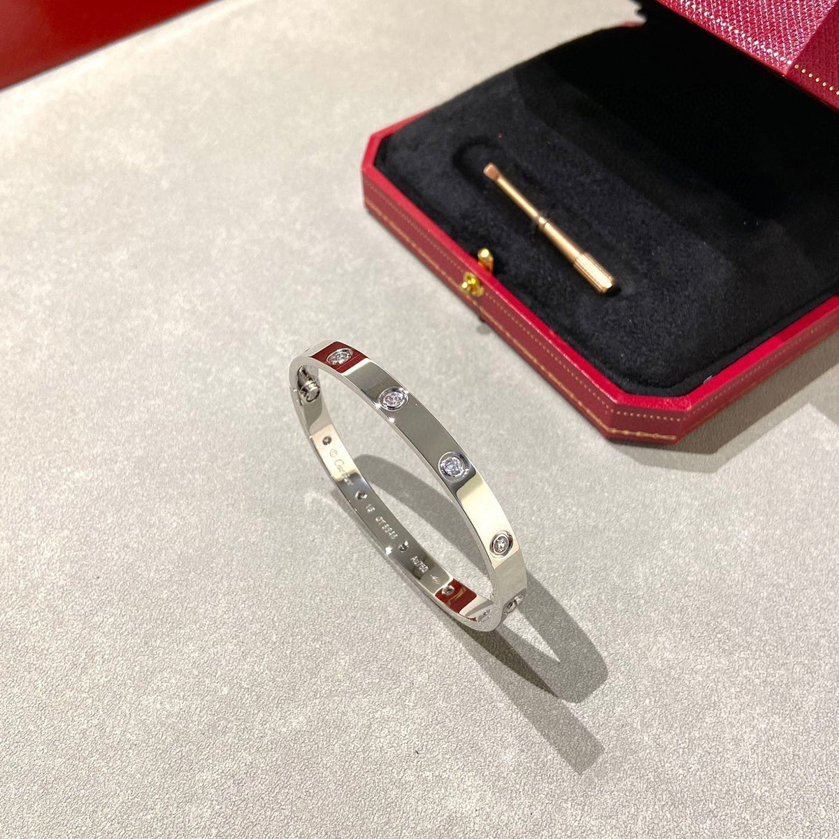 [⭐Hinora Jewelry]LOVE BRACELET 6.1MM 10 DIAMONDS