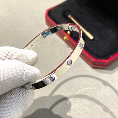 [⭐Hinora Jewelry]LOVE BRACELET 6.1MM 10 DIAMONDS