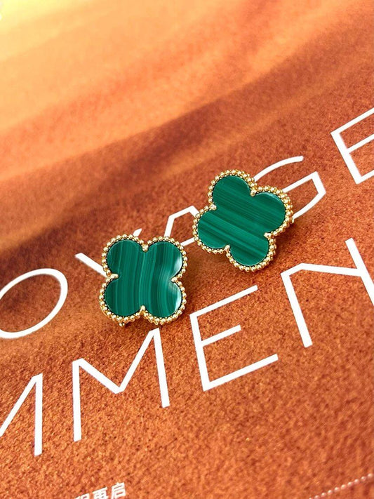[⭐Hinora Jewelry] CLOVER LARGE (20mm) 1 MOTIFS GREENER MOP STUD EARRINGS
