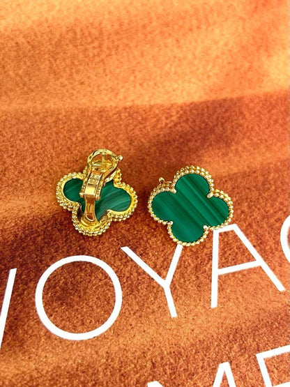 [⭐Hinora Jewelry] CLOVER LARGE (20mm) 1 MOTIFS GREENER MOP STUD EARRINGS