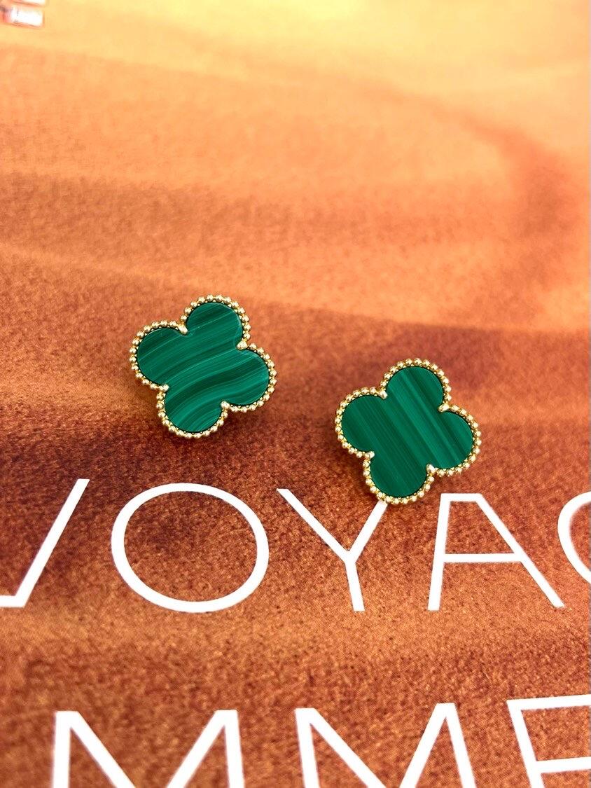 [⭐Hinora Jewelry] CLOVER LARGE (20mm) 1 MOTIFS GREENER MOP STUD EARRINGS
