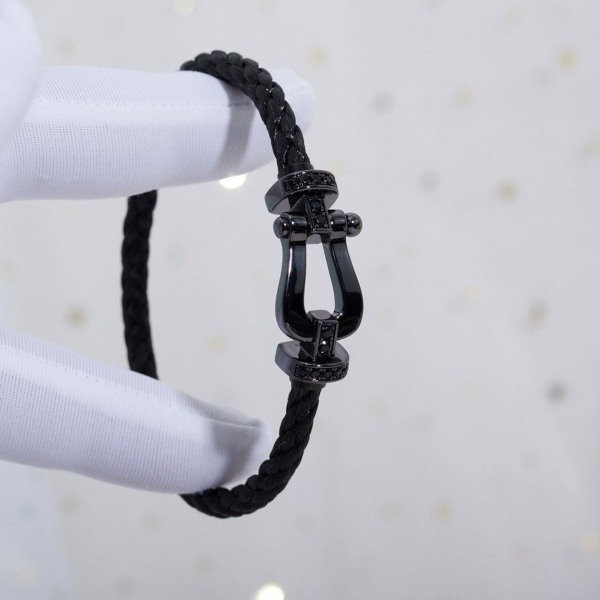 [⭐Hinora Jewelry]FORCE LARGE SERIES HORSESHOE BLACK SAMURAI BRACELET