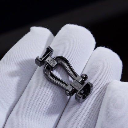 [⭐Hinora Jewelry]FORCE LARGE SERIES HORSESHOE BLACK SAMURAI BRACELET